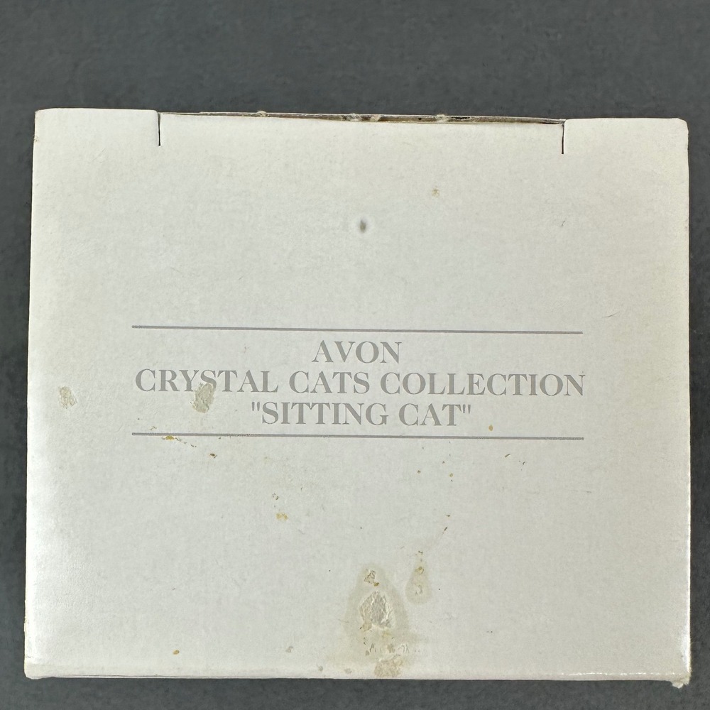 Avon Lead Crystal Glass -  Kitty Figure String 1994 Collectible Kitten NIB - Picture 8 of 8